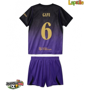 Barcelona Paez Gavi #6 Vieraspaita Lapsille 2026-27 Lyhythihainen (+ shortsit)